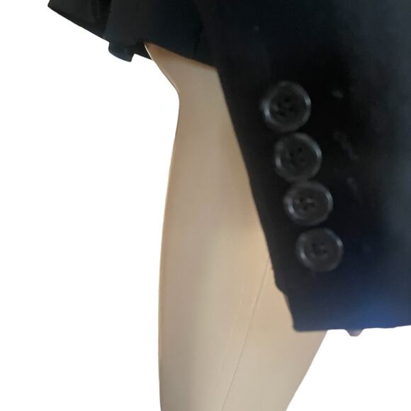 Lane Bryant The Modernist Collection Blazer Womens 14 Fitted One Button Black - Picture 5 of 13